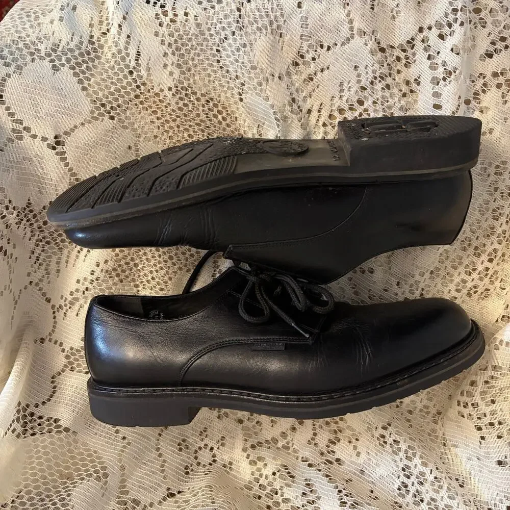 Mephisto Marlon Men's US 11 Black Leather Derby Shoes